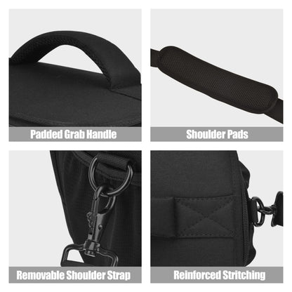 Cwatcun D67 Crossbody Camera Bag Photography Lens Shoulder Bag, 30.5 x 16.5 x 20cm L, 36 x 21 x 24cm XL