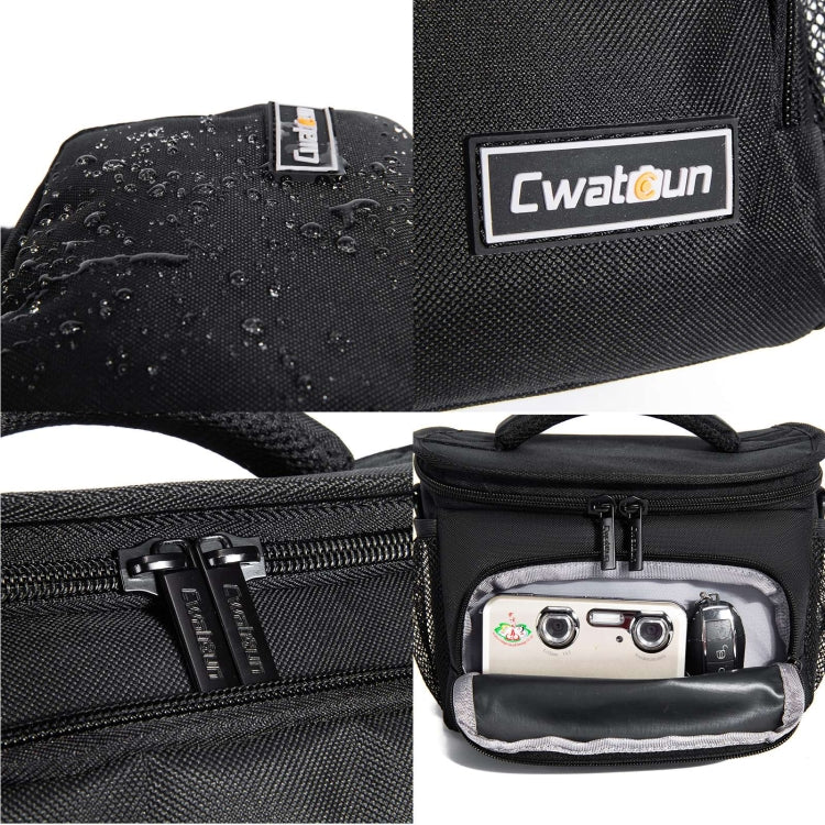 Cwatcun D67 Crossbody Camera Bag Photography Lens Shoulder Bag, 30.5 x 16.5 x 20cm L, 36 x 21 x 24cm XL