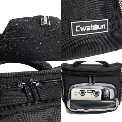 Cwatcun D67 Crossbody Camera Bag Photography Lens Shoulder Bag, 30.5 x 16.5 x 20cm L, 36 x 21 x 24cm XL
