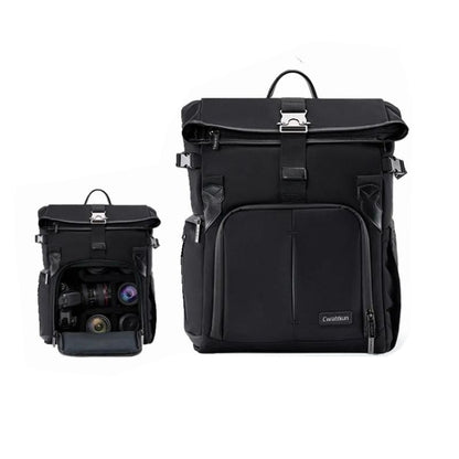 Cwatcun D95 Large Capacity Photography Backpack Shoulders Laptop Camera Bag, 27 x 37 x 16cm, 30.5 x 18 x 38cm