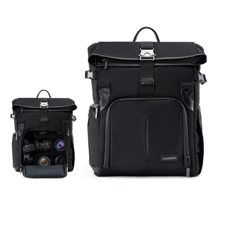 Cwatcun D95 Large Capacity Photography Backpack Shoulders Laptop Camera Bag, 27 x 37 x 16cm, 30.5 x 18 x 38cm