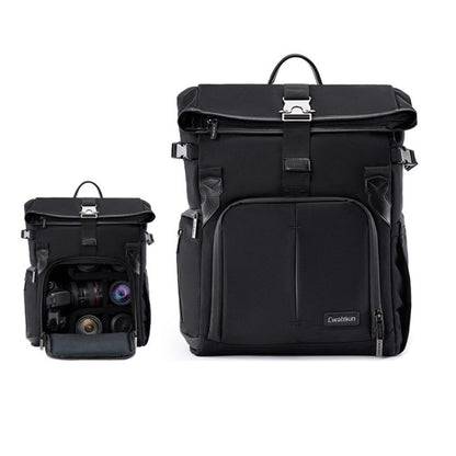 Cwatcun D95 Large Capacity Photography Backpack Shoulders Laptop Camera Bag, 27 x 37 x 16cm, 30.5 x 18 x 38cm
