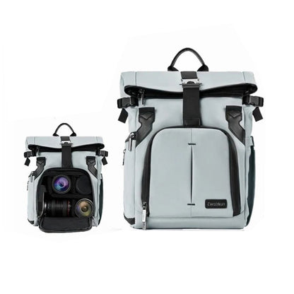 Cwatcun D95 Large Capacity Photography Backpack Shoulders Laptop Camera Bag, 27 x 37 x 16cm, 30.5 x 18 x 38cm