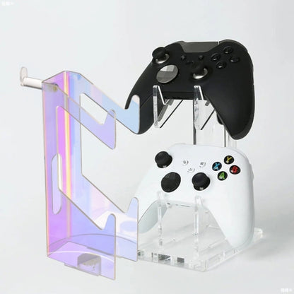 Acrylic Colorful Game Controller Headphone Storage Display Stand, Colorful Game Controller Display Stand