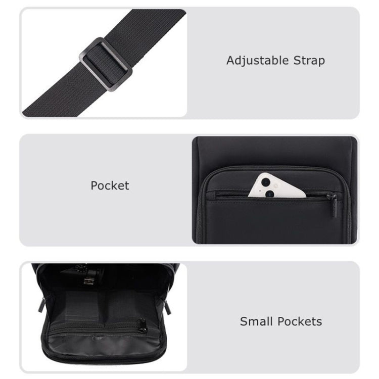 Cwatcun D103 Crossbody Camera Bag Photography Lens Shoulder Bag, 22.5 x 19.5 x 8cm, 22.5 x 22.5 x 12.5cm
