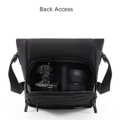 Cwatcun D103 Crossbody Camera Bag Photography Lens Shoulder Bag, 22.5 x 19.5 x 8cm, 22.5 x 22.5 x 12.5cm