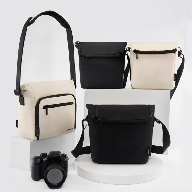Cwatcun D103 Crossbody Camera Bag Photography Lens Shoulder Bag, 22.5 x 19.5 x 8cm, 22.5 x 22.5 x 12.5cm