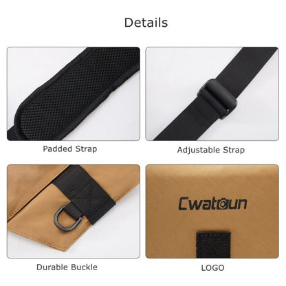 Cwatcun D104 Camera Waist Pack Vest Bag, 59.5 x 9.5 x 21cm, 75 x 10.5 x 27.5cm