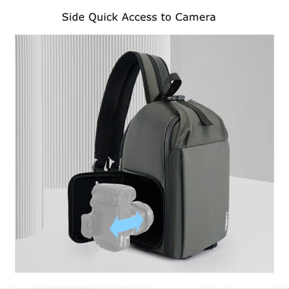 Cwatcun D107 Large Capacity Photography Backpack Shoulders Laptop Camera Bag, 22 x 36 x 16cm