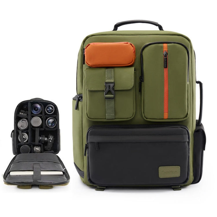 Cwatcun D117 Large Capacity Photography Backpack Shoulders Laptop Camera Bag, 42 x 31 x 13cm, 43.3 x 33 x 13cm