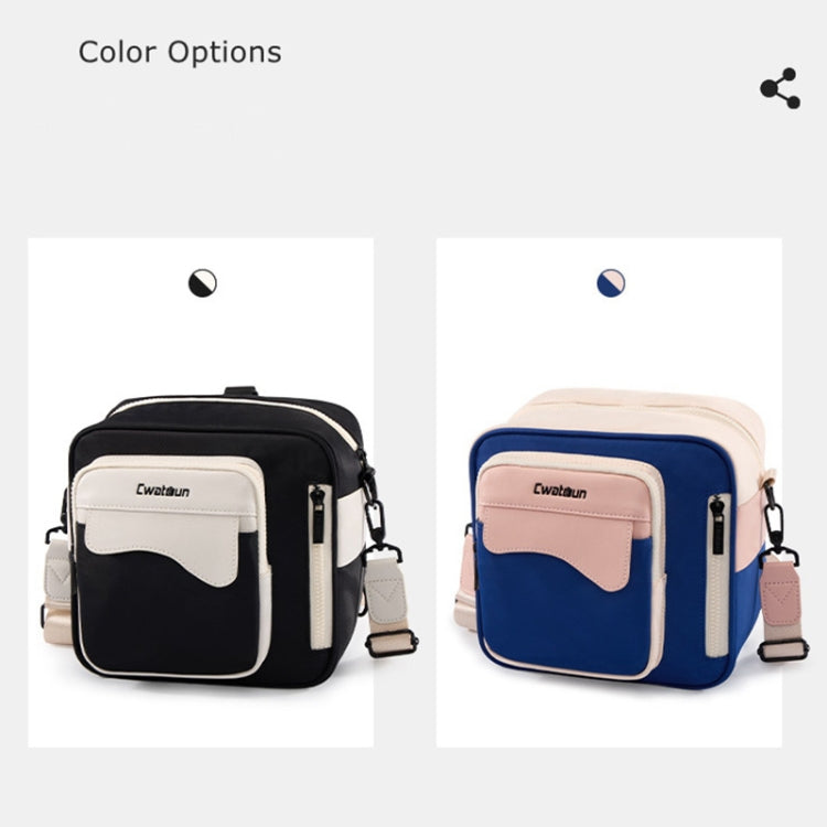 Cwatcun D118 Contrast Two Ways Backpack Cross-body Canera Bag, 21 x 21 x 14.5cm