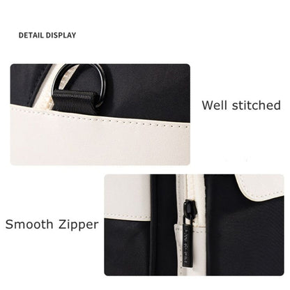 Cwatcun D118 Contrast Two Ways Backpack Cross-body Canera Bag, 21 x 21 x 14.5cm
