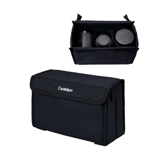 Cwatcun H80 Large Capacity Foldable Inner Camera Bag Photography Lens Bag, 30 x 19 x 15cm M