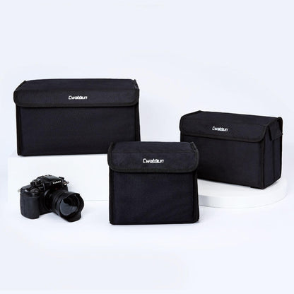 Cwatcun H80 Large Capacity Foldable Inner Camera Bag Photography Lens Bag, 30 x 19 x 15cm M