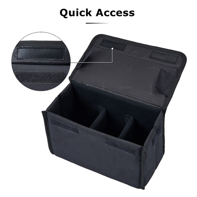 Cwatcun H80 Large Capacity Foldable Inner Camera Bag Photography Lens Bag, 30 x 19 x 15cm M
