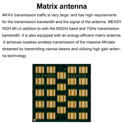 Measy W2H 60GHz 4K+ Ultra HD Wireless Transmission Kit, Transmission Distance: 50m, 4K+