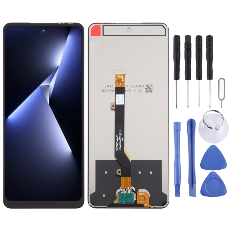 OEM LCD Screen with Digitizer Full Assembly, For Tecno Pova 7 LJ7, For Tecno Pop 10, For Tecno Spark 40 Pro 4G KM6, For Tecno Spark 40 4G KM5, For Tecno Pova 7 Ultra 5G LJ9, For Tecno Spark Go 2, For Tecno Camon 40 Premier 5G CM8