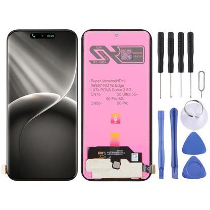 OEM LCD Screen with Digitizer Full Assembly, For Tecno Pop X 5G, For Tecno Camon 50 Pro 5G CN7c, For Tecno Pova 7 4G LJ6/Pova 7 Neo 4G, For Tecno Spark 50 5G KN8, For Tecno Pova Curve 2 5G LK7K, For Tecno Pop 20 4G, For Tecno Spark 50 4G KN6           ...