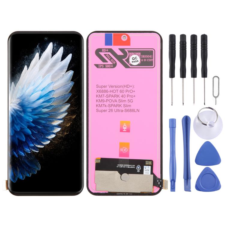 OEM LCD Screen with Digitizer Full Assembly, For Tecno Pop X 5G, For Tecno Camon 50 Pro 5G CN7c, For Tecno Pova 7 4G LJ6/Pova 7 Neo 4G, For Tecno Spark 50 5G KN8, For Tecno Pova Curve 2 5G LK7K, For Tecno Pop 20 4G, For Tecno Spark 50 4G KN6           ...