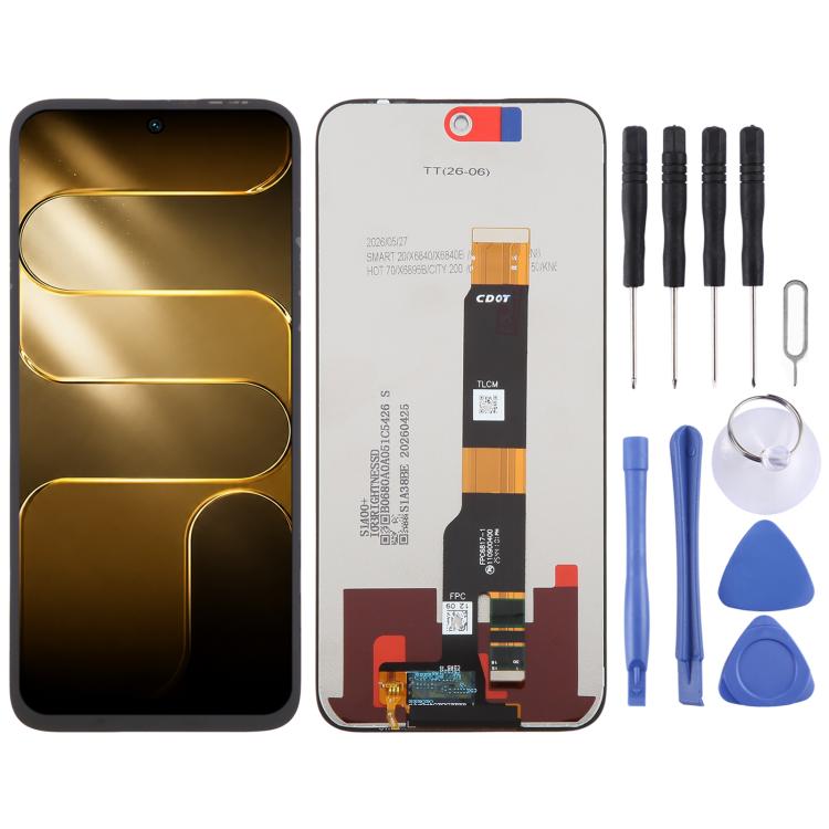 OEM LCD Screen with Digitizer Full Assembly, For Tecno Pop X 5G, For Tecno Pova 8 5G LK6, For Tecno Camon 50 Pro 5G CN7c, For Tecno Pova 7 4G LJ6/Pova 7 Neo 4G, For Tecno Spark 50 5G KN8, For Tecno Pova Curve 2 5G LK7K, For Tecno Pop 20 4G             ...