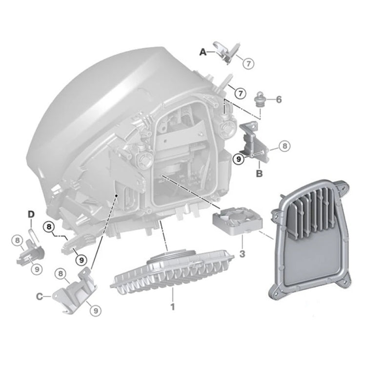 For BMW Mini Cooper F55 / F56 2013-2022 Car Left LED Turn Signal Light Ballast Control Module 90097751, 90097751