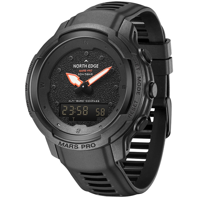 NORTH EDGE MarsPro Carbon Fiber Outdoor Sports Multifunctional Electronic Watch, MarsPro
