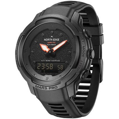 NORTH EDGE MarsPro Carbon Fiber Outdoor Sports Multifunctional Electronic Watch, MarsPro
