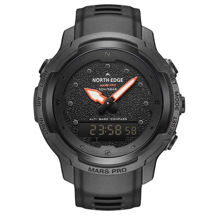 NORTH EDGE MarsPro Carbon Fiber Outdoor Sports Multifunctional Electronic Watch, MarsPro