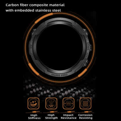 NORTH EDGE MarsPro Carbon Fiber Outdoor Sports Multifunctional Electronic Watch, MarsPro