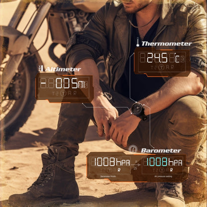 NORTH EDGE MarsPro Carbon Fiber Outdoor Sports Multifunctional Electronic Watch, MarsPro