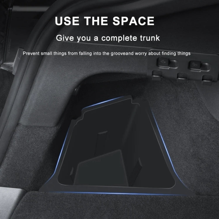 For Tesla Model Y 2021-2023 2pcs / Set Car Trunk Side Storage Box, Flagship Model, with Cover, without Cover
