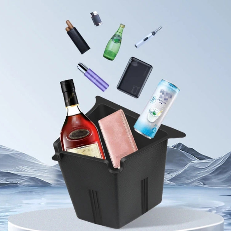 For Tesla Model Y 2021-2023 2pcs / Set Car Trunk Side Storage Box, Flagship Model, with Cover, without Cover