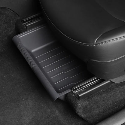 For Tesla Model Y 2021-2023 TPE Storage Organizer Under Car Seat, with Cover, without Cover