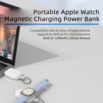 For Apple Watch / AirPods Series U16 Portable Magnetic Wireless Charger, U16