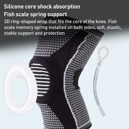 Dual Spring Support Silicone Sports Brace Fitness Protective Pads, S Size, M Size, L Size, XL Size, XXL Size, XXXL Size