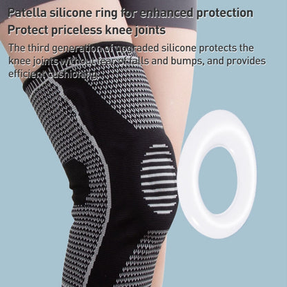 Dual Spring Support Silicone Sports Brace Fitness Protective Pads, S Size, M Size, L Size, XL Size, XXL Size, XXXL Size