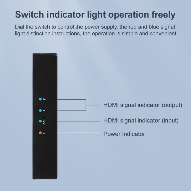 Measy SPH102 1 to 2 HDMI 1080P Simultaneous Display Splitter, 1 to 2, AU Plug, 1 to 2, EU Plug, 1 to 2, UK Plug