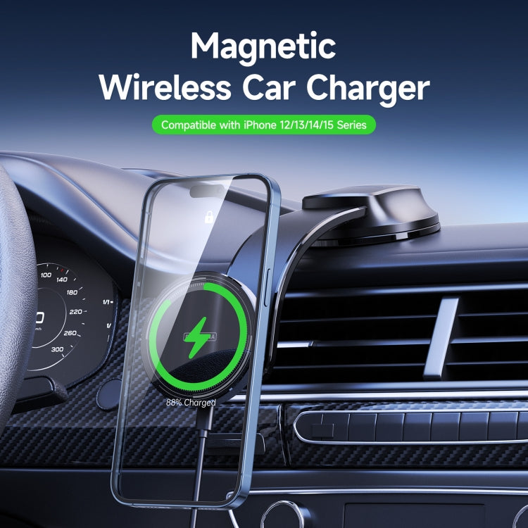 DUZZONA V3 15W Car Magnetic Wireless Charger Phone Holder, V3