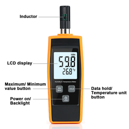 RZ852 Digital Temperature and Humidity Meter, RZ852