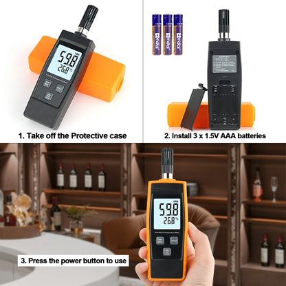 RZ852 Digital Temperature and Humidity Meter, RZ852