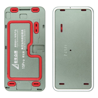 LCD Screen Frame Vacuum Heating Glue Removal Mold with Holder, For iPhone 16 Pro Max, For iPhone 16 Pro, For iPhone 16 Plus, For iPhone 16, For iPhone 15 Pro Max, For iPhone 15 Pro, For iPhone 15 Plus, For iPhone 15, For iPhone 14 Plus, For iPhone 14