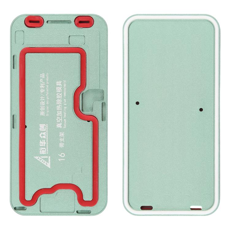 LCD Screen Frame Vacuum Heating Glue Removal Mold with Holder, For iPhone 16 Pro Max, For iPhone 16 Pro, For iPhone 16 Plus, For iPhone 16, For iPhone 15 Pro Max, For iPhone 15 Pro, For iPhone 15 Plus, For iPhone 15, For iPhone 14 Plus, For iPhone 14