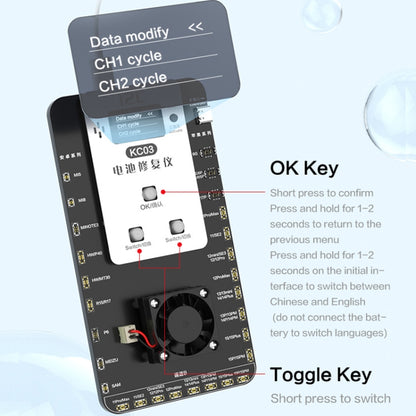 i2C KC03 Multi-function Battery Activation Detection Repair Device for iPhone 6-15 Pro Max / Android, KC03