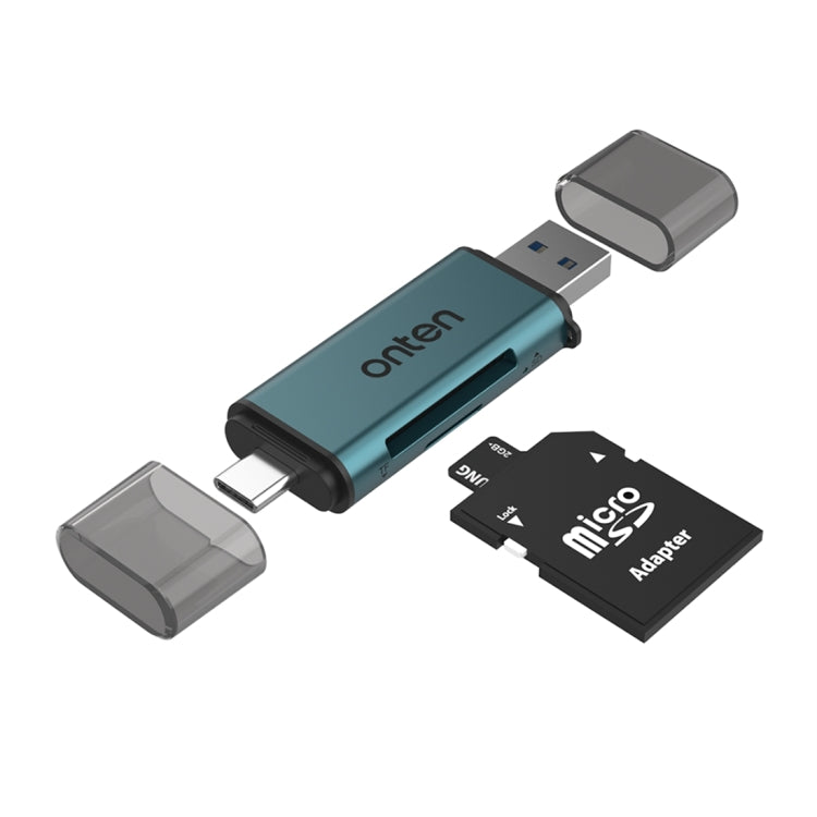 Onten CR532 2 in 1 USB-A / USB-C to SD2.0 / TF2.0 USB Card Reader, CR532