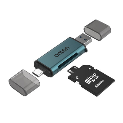 Onten CR532 2 in 1 USB-A / USB-C to SD2.0 / TF2.0 USB Card Reader, CR532