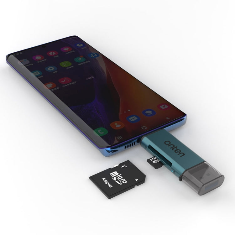 Onten CR532 2 in 1 USB-A / USB-C to SD2.0 / TF2.0 USB Card Reader, CR532