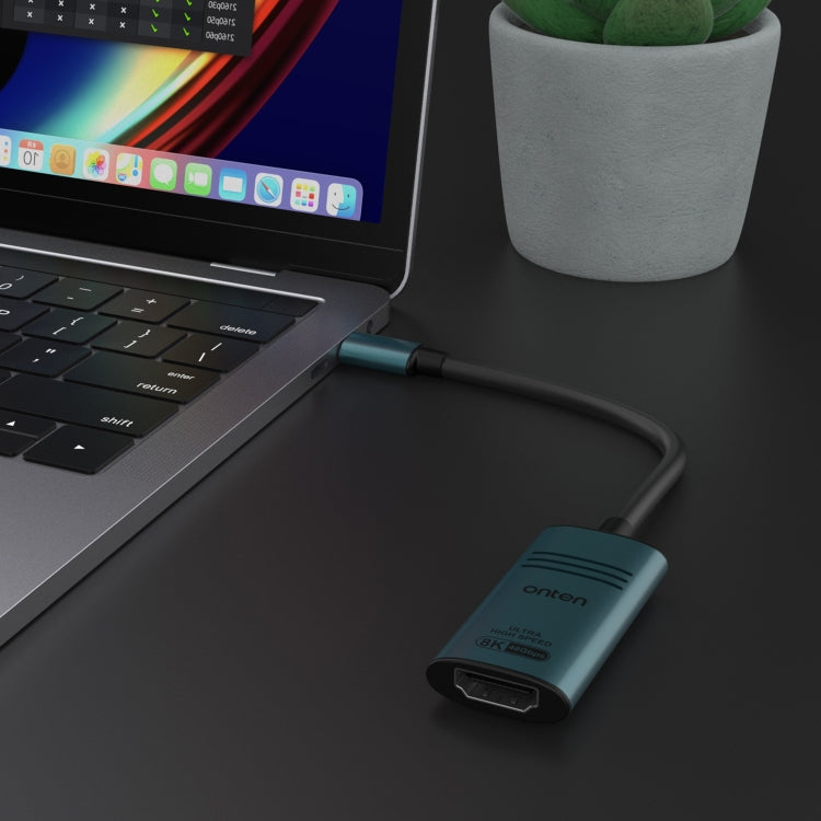 Onten UC981 8K 30Hz USB-C / Type-C to HDMI Video Converter Adapter, UC981