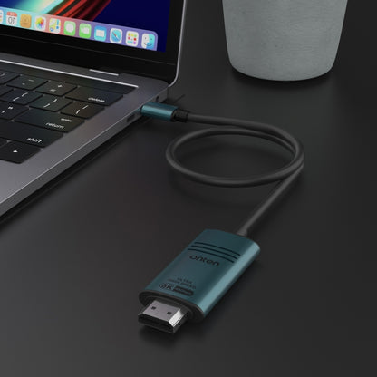 Onten UC982 8K 60Hz USB-C / Type-C to HDMI Video HD Conversion Cable, UC982