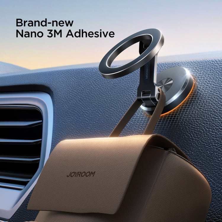 JOYROOM JR-ZS403 Metal Foldable Magnetic Car Phone Mount, JR-ZS403 Black, JR-ZS403 Metal Grey