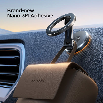 JOYROOM JR-ZS403 Metal Foldable Magnetic Car Phone Mount, JR-ZS403 Black, JR-ZS403 Metal Grey